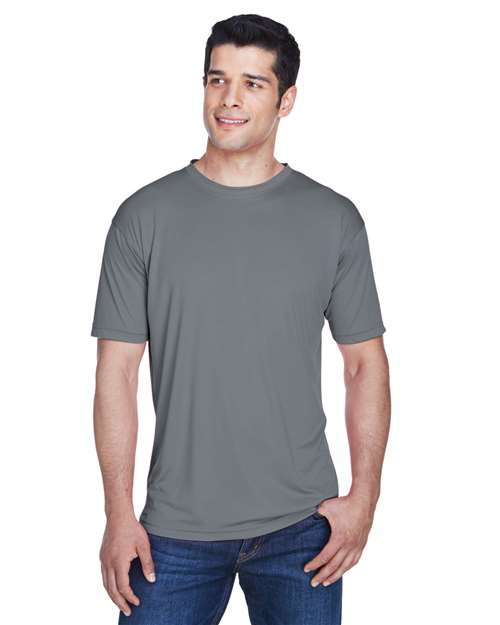 Men's Cool & Dry Sport Performance Interlock T-Shirt - OnModelFront - B907E1623 - Charcoal