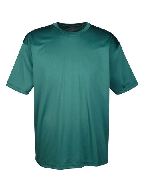Men's Cool & Dry Sport Performance Interlock T-Shirt - Front - B907E1543 - Forest Green