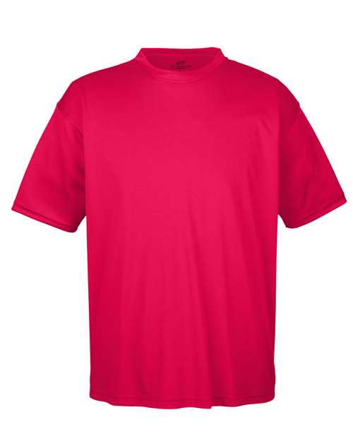 Men's Cool & Dry Sport Performance Interlock T-Shirt - Front - B907E1703 - Red