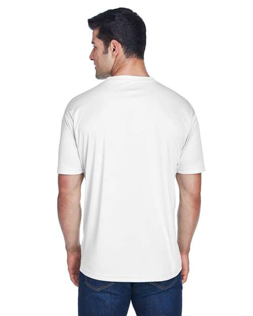 Men's Cool & Dry Sport Performance Interlock T-Shirt - OnModelBack - B907E1003 - White