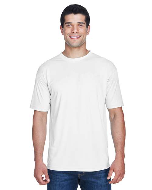 Men's Cool & Dry Sport Performance Interlock T-Shirt - OnModelFront - B907E1003 - White