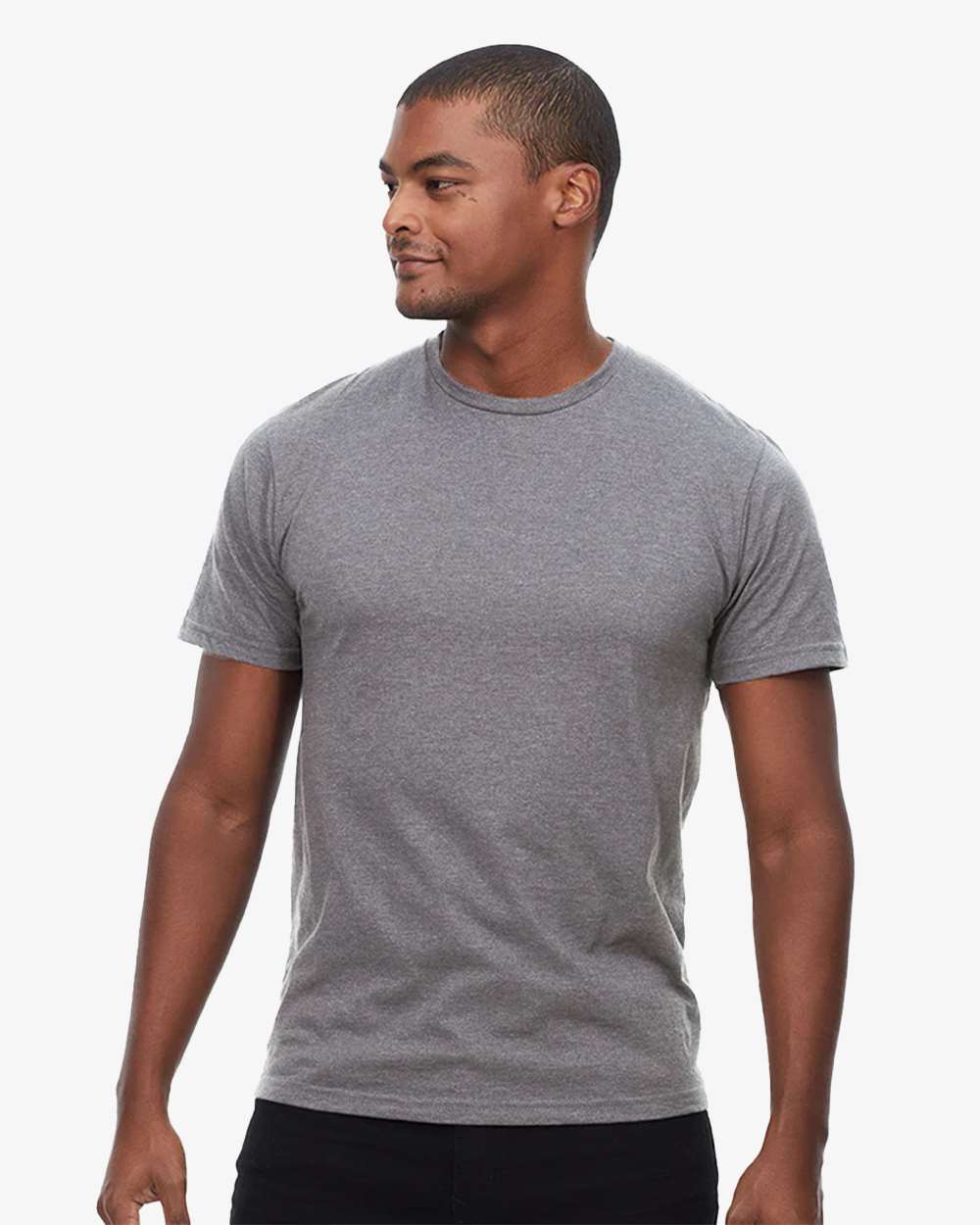 Epic CVC T-Shirt - OnModelFront - B813E0582 - Heather Dark Grey