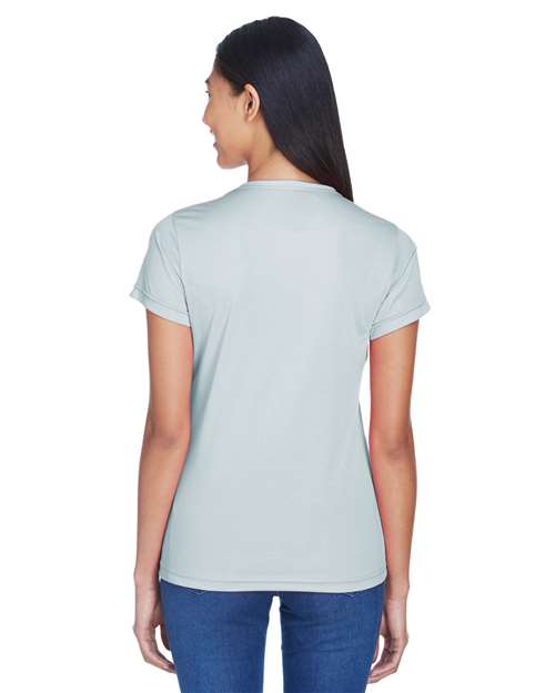 Women's Cool & Dry Sport Performance Interlock T-shirt - OnModelBack - B908E1592 - Grey