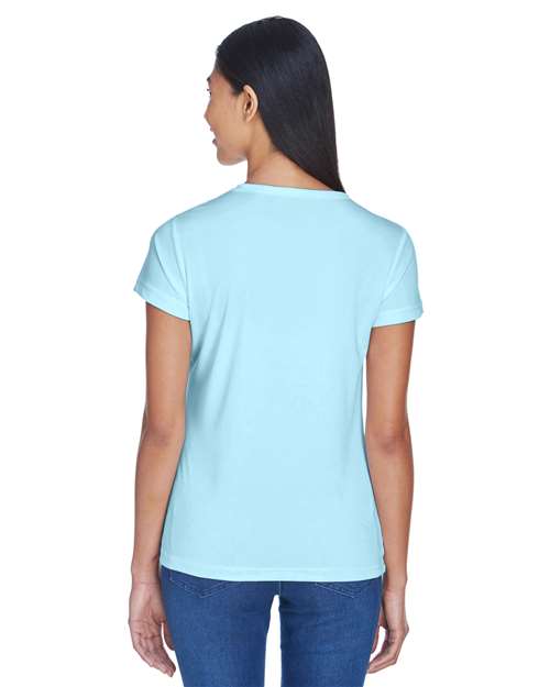 Women's Cool & Dry Sport Performance Interlock T-shirt - OnModelBack - B908E1372 - Ice Blue