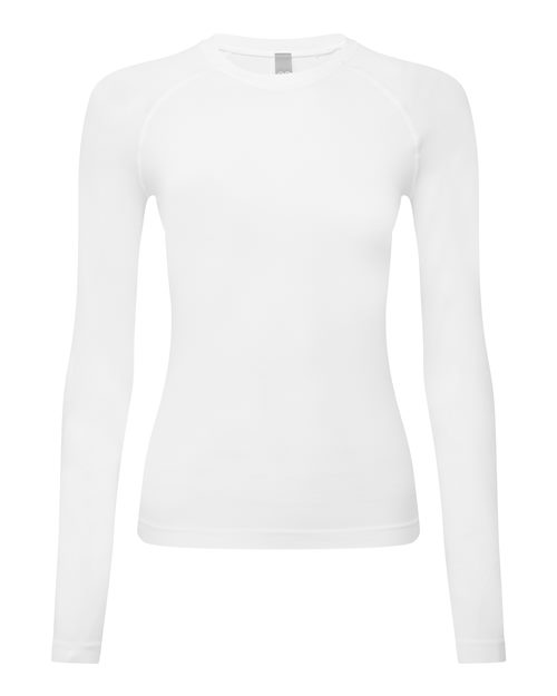 Women's Unstoppable Long Sleeve Fresh Underscrub Base Layer T-Shirt - Front - B293D5002 - White