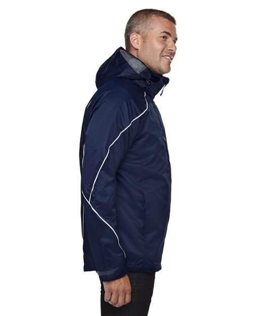 Men's Tall Angle 3-in-1 Jacket with Bonded Fleece Liner - OnModelSide - B149D3650 - Night