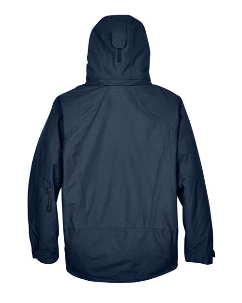 Men's Caprice 3-in-1 Jacket with Soft Shell Liner - Back - B146D3653 - Classic Navy