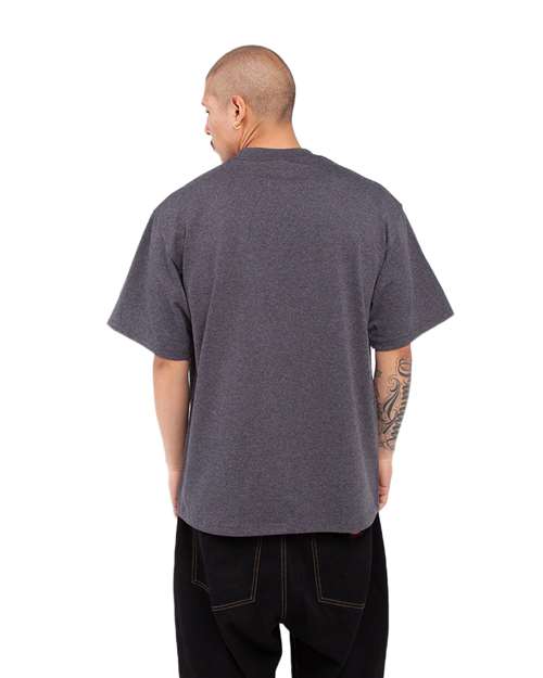 Max Heavyweight T-Shirt - OnModelBack - B278C2593 - Charcoal Grey Heather