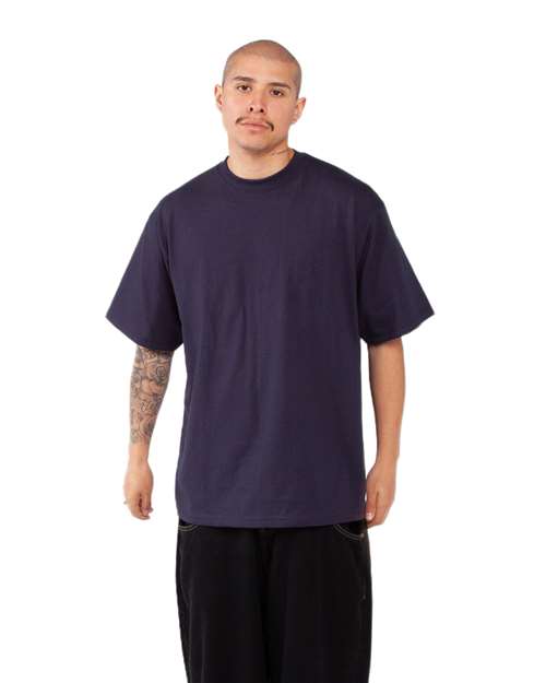 Max Heavyweight T-Shirt - OnModelSide - B278C2653 - Navy