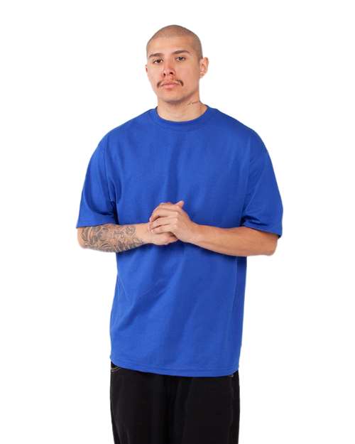 Unisex Max Heavyweight T-Shirt - OnModelSide - B278C2758 - Royal