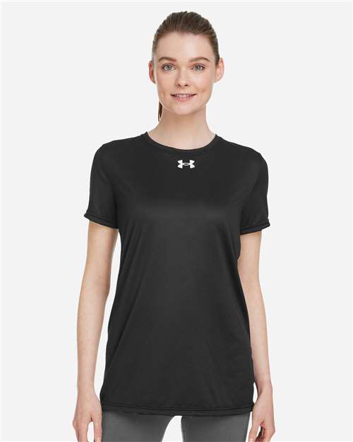 Women's Team Tech™ T-Shirt - OnModelFront - B150E2502 - Black/ White