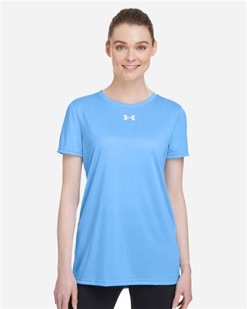 Women's Team Tech™ T-Shirt - OnModelFront - B150E2252 - Carolina Blue/ White