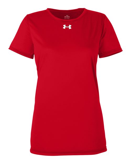 Women's Team Tech™ T-Shirt - Front - B150E2702 - Red/ White