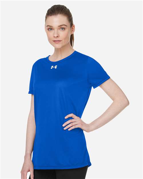 Women's Team Tech™ T-Shirt - OnModelSide - B150E2752 - Royal/ White