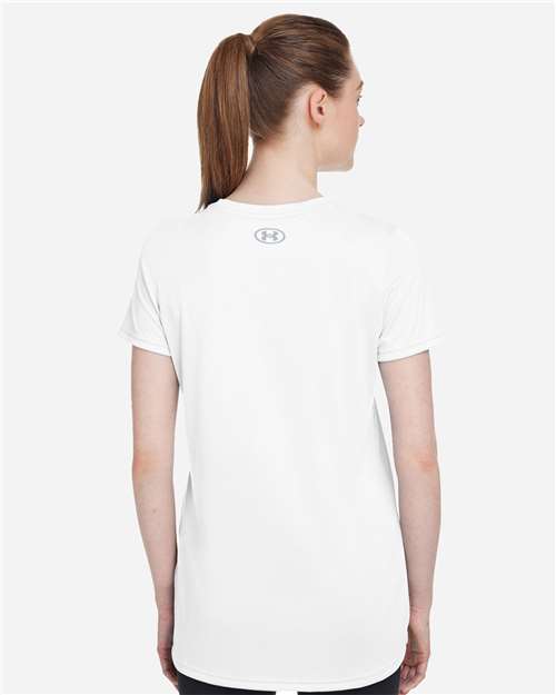 Women's Team Tech™ T-Shirt - OnModelBack - B150E2002 - White/ Mod Grey