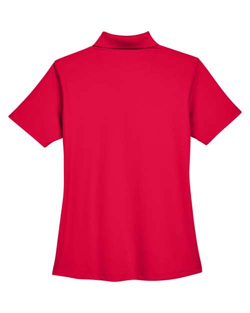 Women's Cool & Dry Stain-Release Performance Polo - Back - B915E1702 - Red