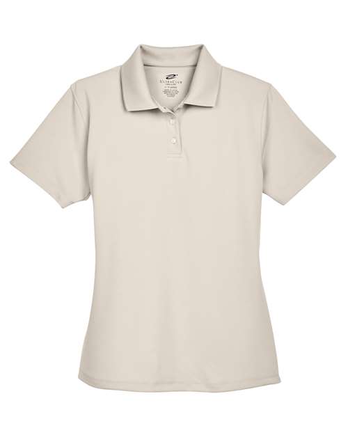 Women's Cool & Dry Stain-Release Performance Polo - Front - B915E1242 - Stone