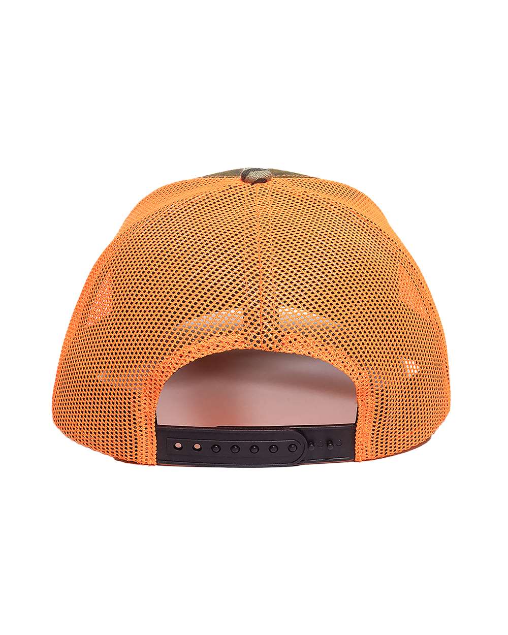 Camo Trucker Mesh Back Cap - Back - B315E5110 - Mossy Oak Original/ Neon Orange
