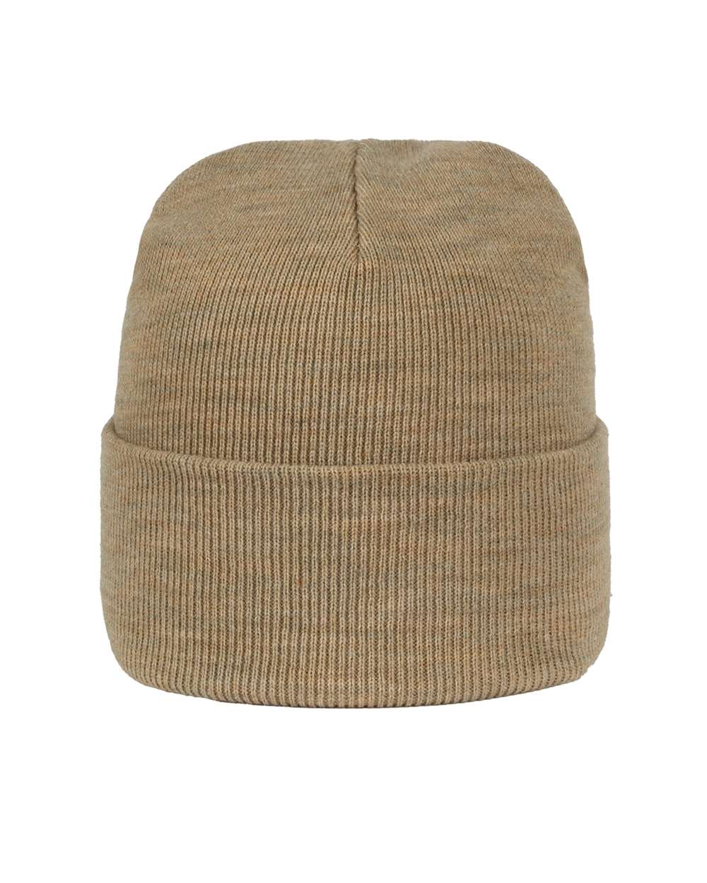 Knit Beanie - Front - B320E5220 - Heathered Oatmeal
