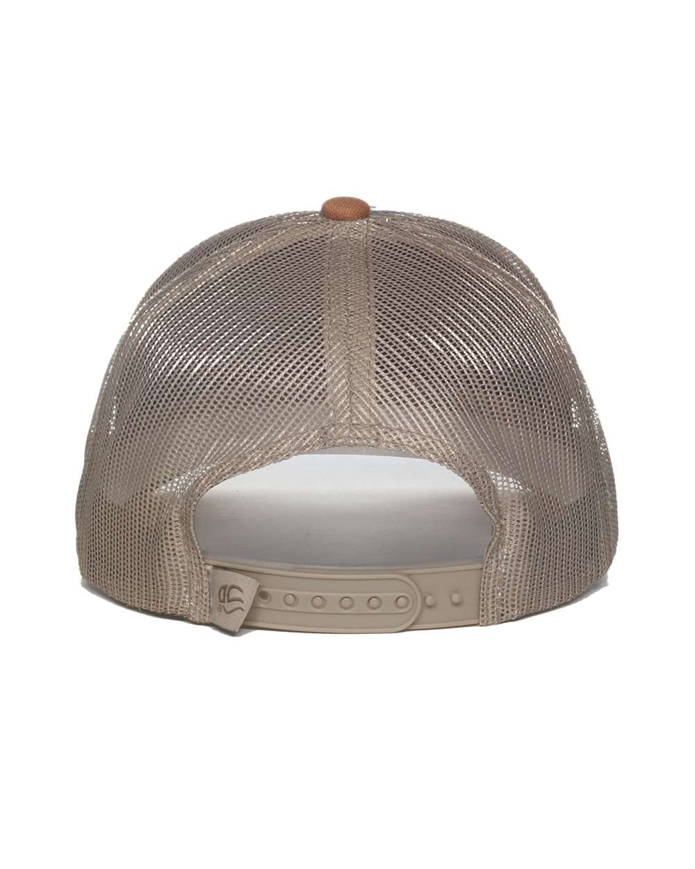 Tri-Color Mesh Back Trucker Cap - Back - B307E5650 - Navy/ Khaki/ Duck
