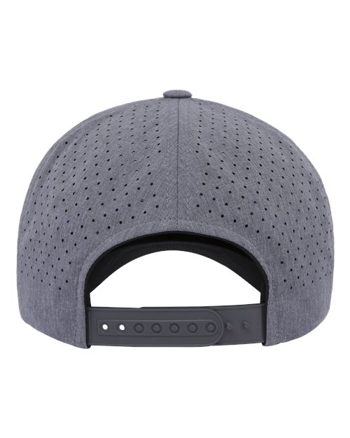 5-Panel Snapback with Perforated Cap - Back - B33895090 - Heather Grey
