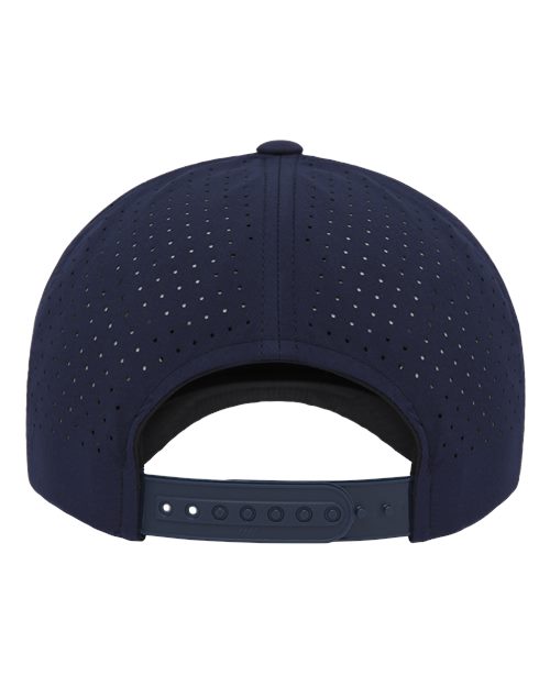 5-Panel Snapback with Perforated Cap - Back - B33895650 - Navy