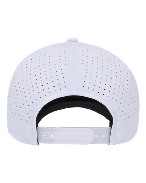 5-Panel Snapback with Perforated Cap - Back - B33895000 - White