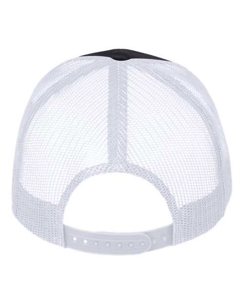 Mesh-Back Twill Trucker Cap - Back - B24995560 - Charcoal/ White