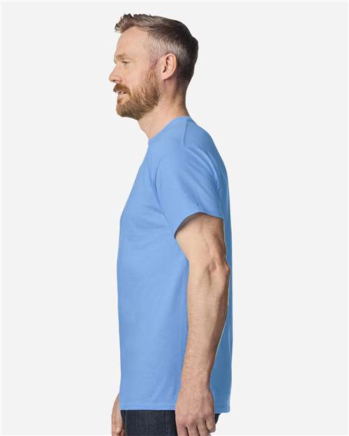 Unisex Light Cotton T-Shirt - OnModelSide - B02860162 - Carolina Blue