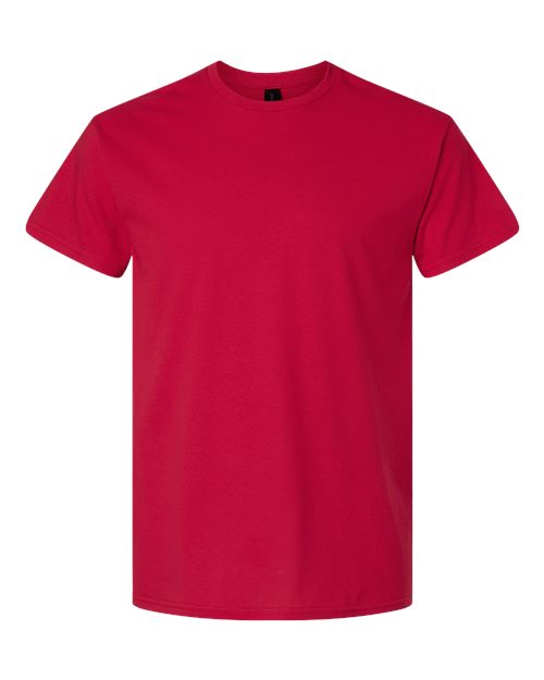 Unisex Light Cotton T-Shirt - Front - B02860182 - Cherry Red