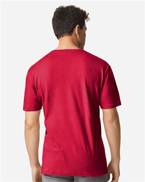 Unisex Light Cotton T-Shirt - OnModelBack - B02860182 - Cherry Red