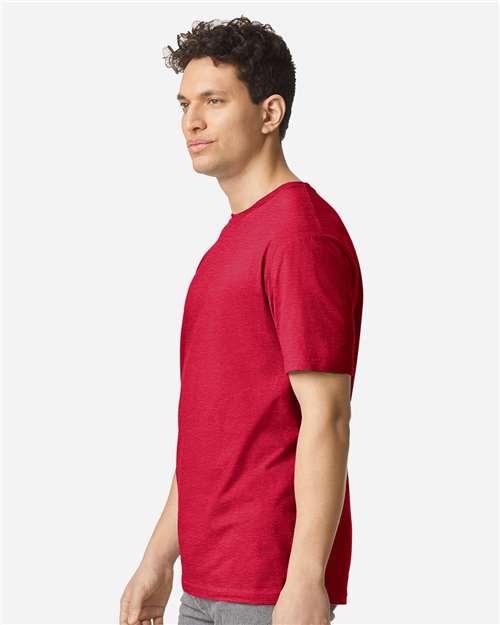 Unisex Light Cotton T-Shirt - OnModelSide - B02860182 - Cherry Red