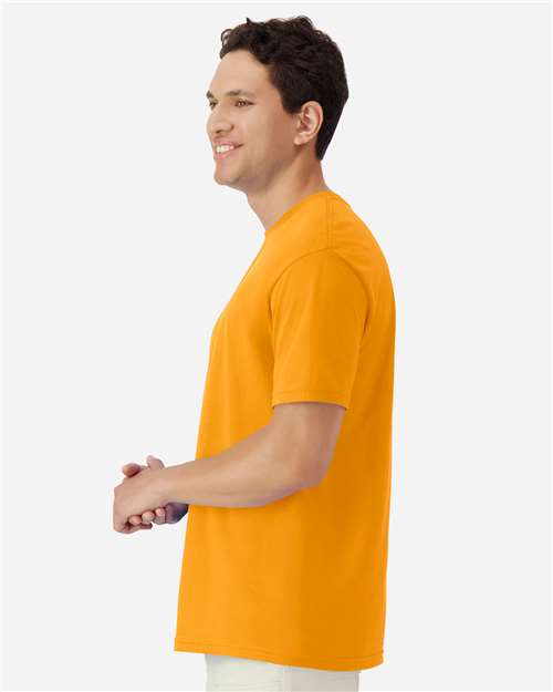 Unisex Light Cotton T-Shirt - OnModelSide - B02860212 - Gold