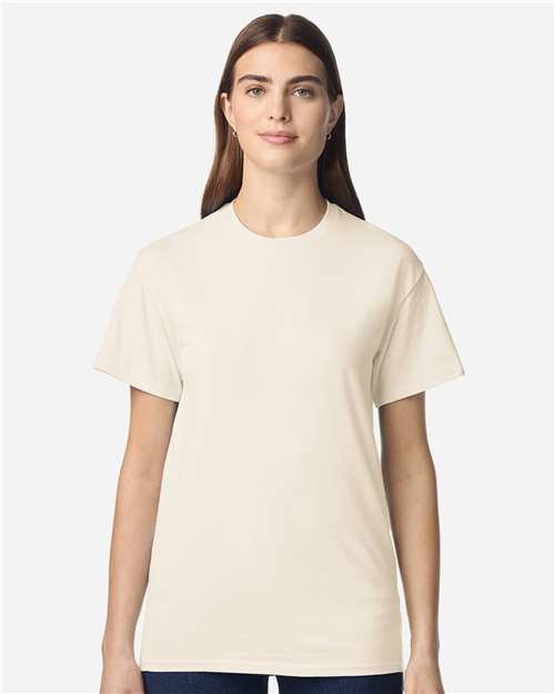 Unisex Light Cotton T-Shirt - OnModelFront - B02860332 - Natural