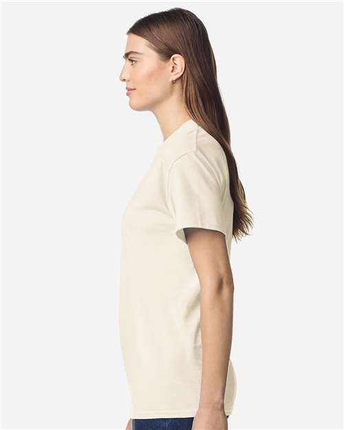 Unisex Light Cotton T-Shirt - OnModelSide - B02860332 - Natural