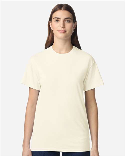 Unisex Light Cotton T-Shirt - OnModelFront - B02860012 - Off White