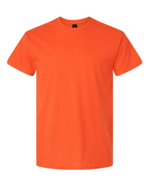 Unisex Light Cotton T-Shirt - Front - B02860342 - Orange