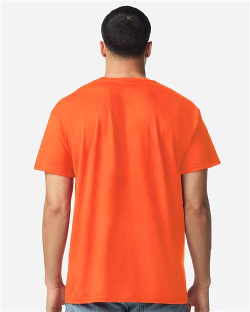 Unisex Light Cotton T-Shirt - OnModelBack - B02860342 - Orange