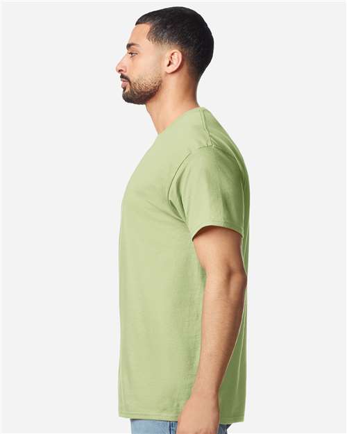 Unisex Light Cotton T-Shirt - OnModelSide - B02860362 - Pistachio