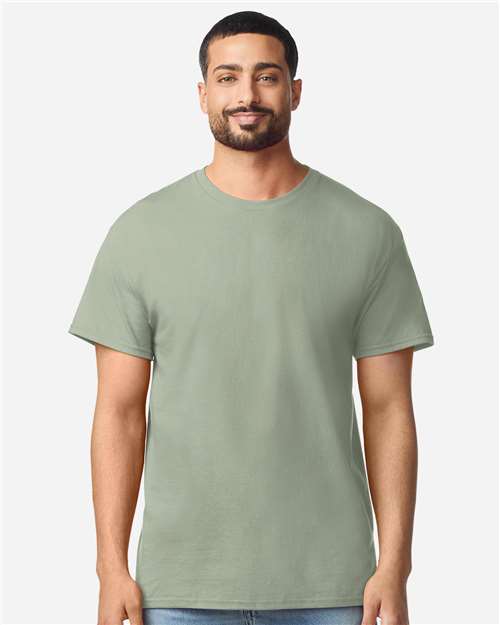 Unisex Light Cotton T-Shirt - OnModelFront - B02860372 - Sage