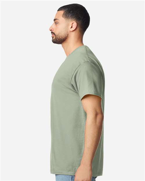 Unisex Light Cotton T-Shirt - OnModelSide - B02860372 - Sage