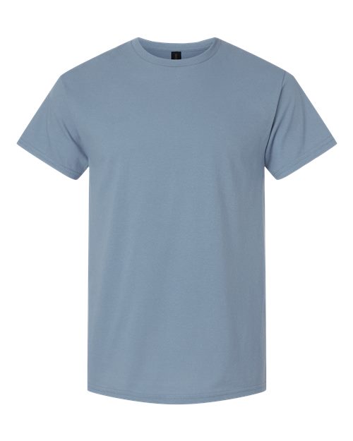 Unisex Light Cotton T-Shirt - Front - B02860395 - Stone Blue