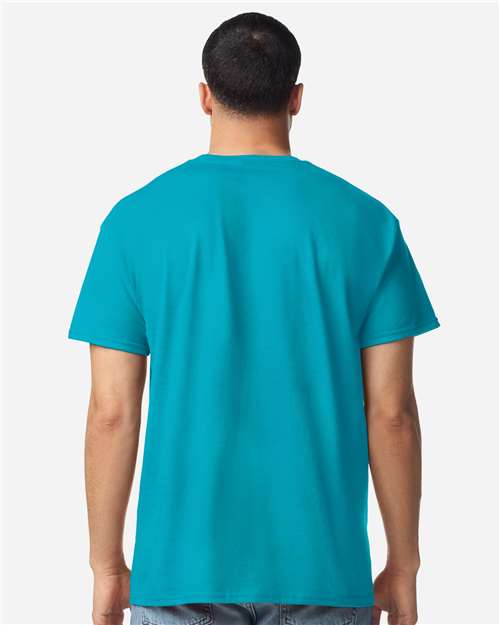 Unisex Light Cotton T-Shirt - OnModelBack - B02860402 - Tropical Blue
