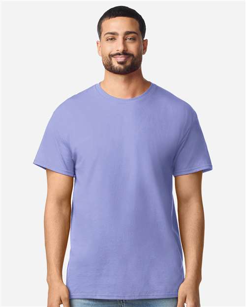 Unisex Light Cotton T-Shirt - OnModelFront - B02860412 - Violet