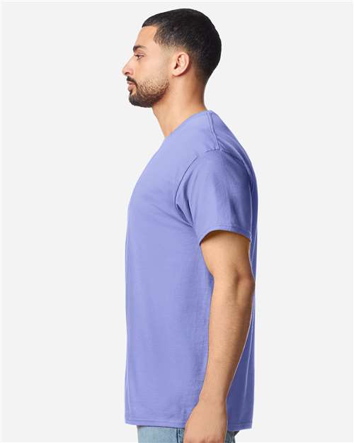 Unisex Light Cotton T-Shirt - OnModelSide - B02860412 - Violet