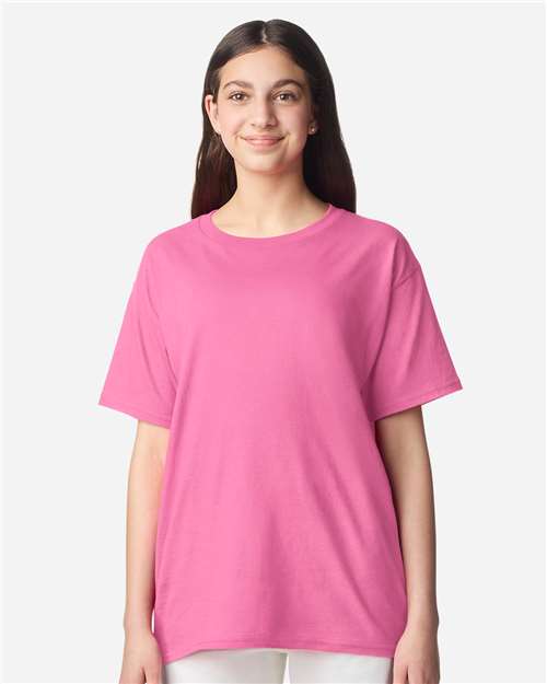 Youth Light Cotton T-Shirt - OnModelFront - B04660302 - Azalea