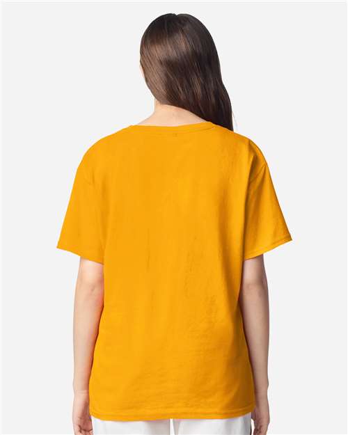 Youth Light Cotton T-Shirt - OnModelBack - B04660112 - Gold