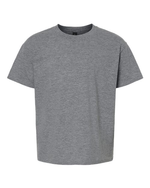 Youth Light Cotton T-Shirt - Front - B04660092 - Graphite Heather