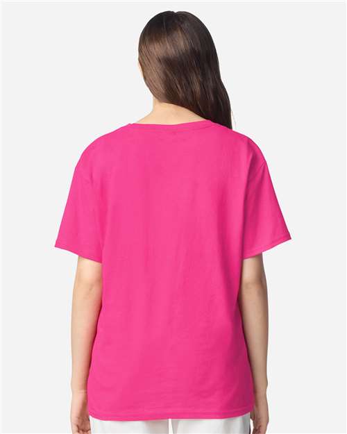 Youth Light Cotton T-Shirt - OnModelBack - B04660172 - Heliconia