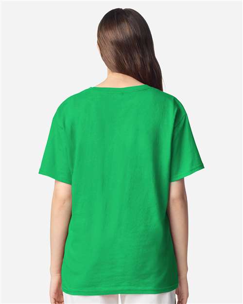 Youth Light Cotton T-Shirt - OnModelBack - B04660192 - Irish Green